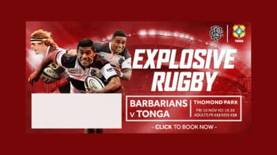 Barbarians V Tonga