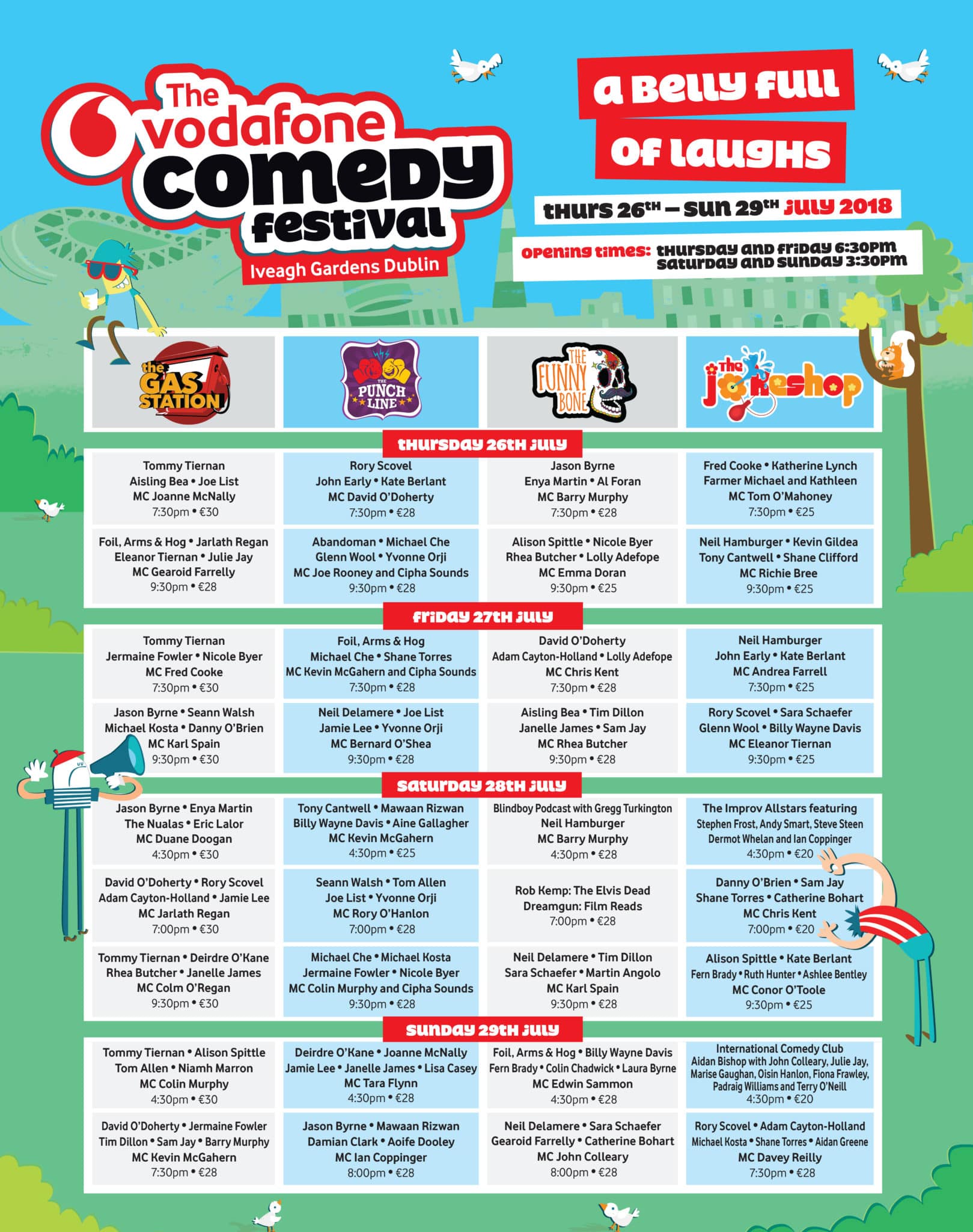 Vodafone Comedy Festival reveals biggest lineup yet Ticketmaster IE Blog