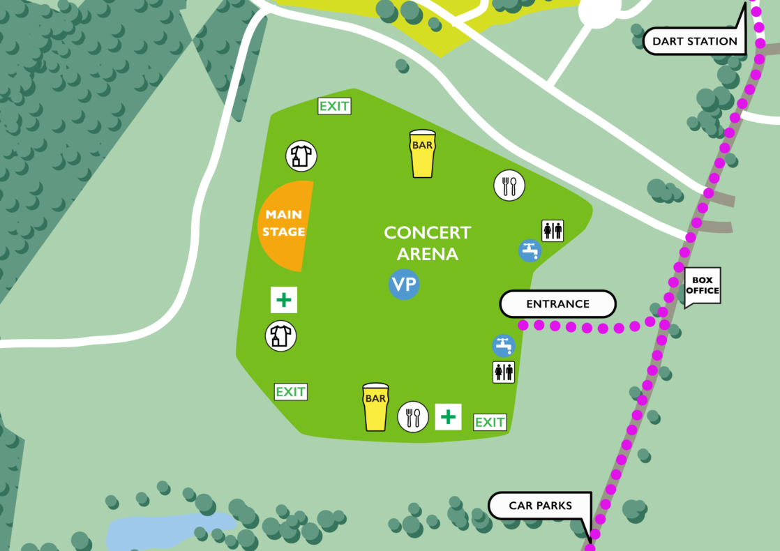 Public Information Malahide Castle Concerts 2019 Ticketmaster IE Blog   Malahide Info Map 1118x790 