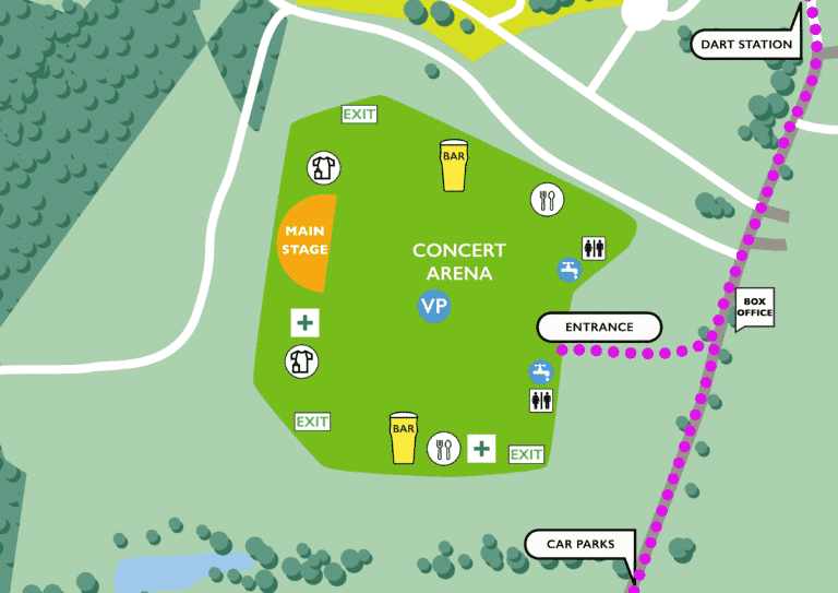 Public Information Malahide Castle Concerts 2019 Ticketmaster IE Blog   Malahide Info Map 768x543 