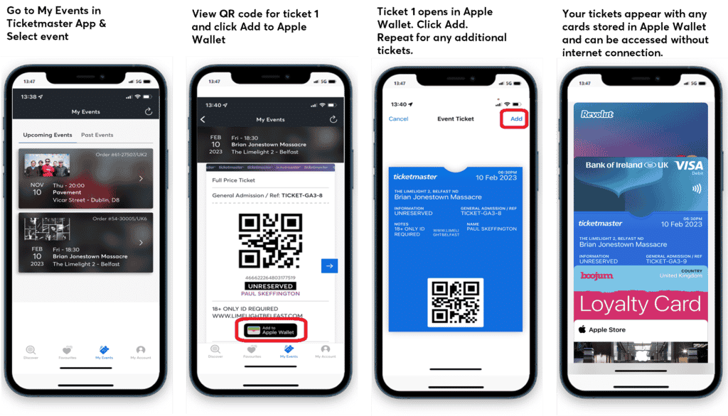 how do i add my spirit ticket to my apple wallet