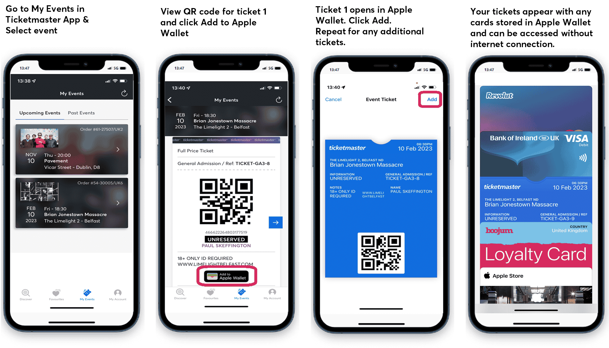 How to...add your ticket to your wallet Ticketmaster IE Blog