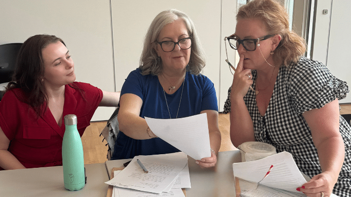 The Secrets of Primrose Square rehearsals
