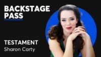 Backstage Pass Testament Sharon Carty